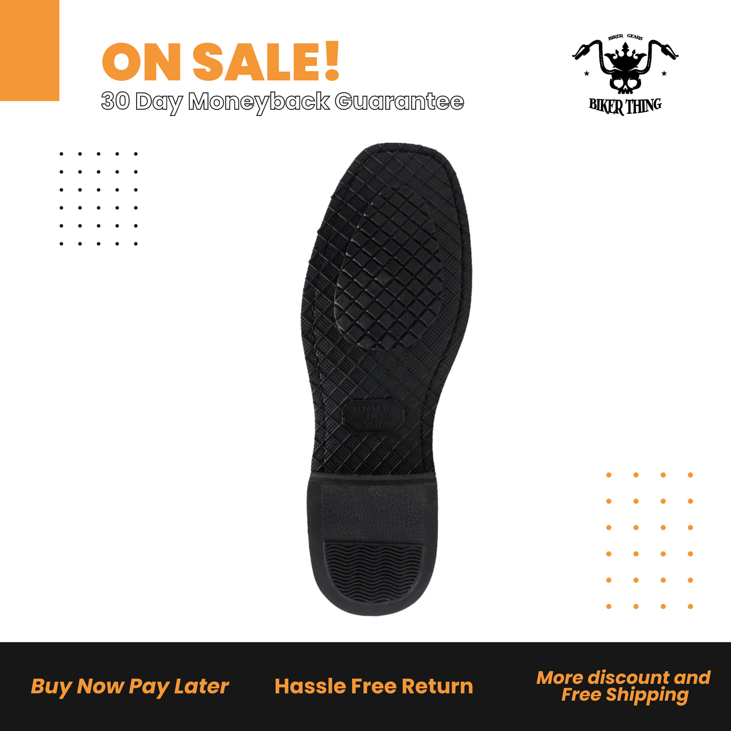 1442 MEN'S HARNESS BOOT-PU INSOLE