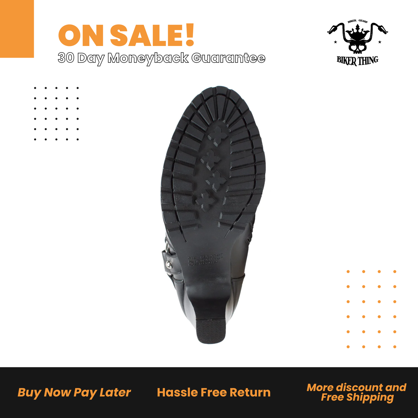 8546 WOMEN'S HEELED BOOT W/STUDS