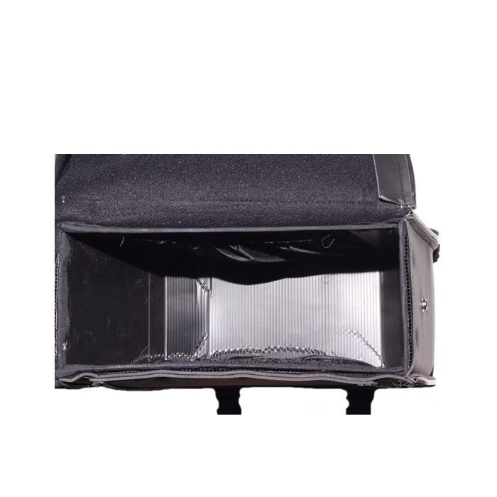 PVC Motorcycle Saddlebag With Braid & Studs - The Biker Thing LLC