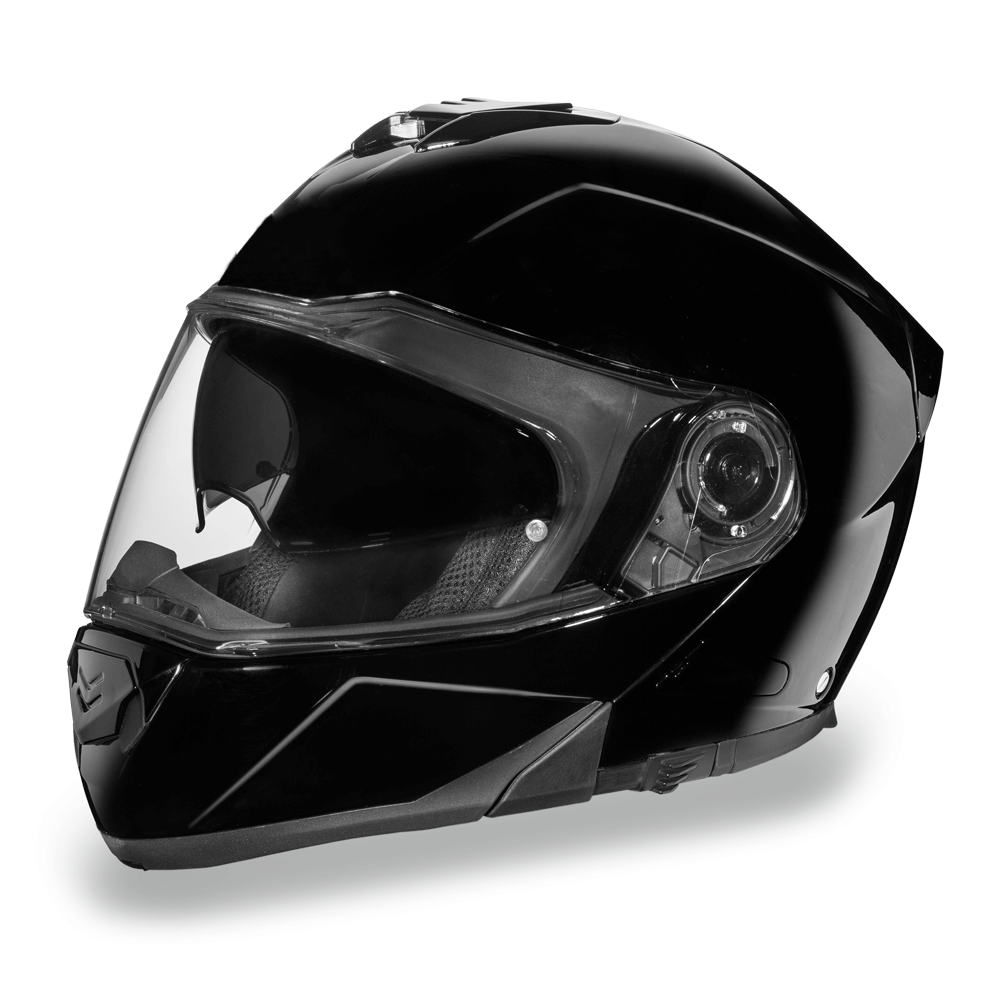 DAYTONA GLIDE - HI-GLOSS BLACK MODULAR HELMET - The Biker Thing LLC