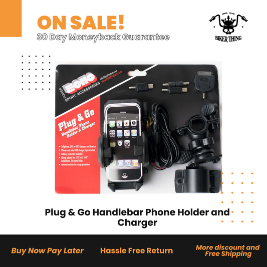 Plug & Go Handlebar Phone Holder and Charger