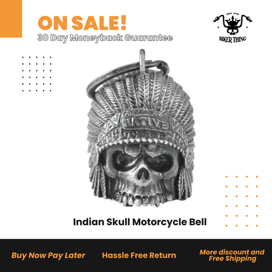 DBL38-LIndian Skull Motorcycle Bell