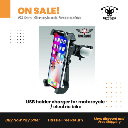 GPS-3 USB holder charger for motorcycle / electric bike