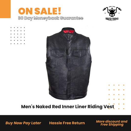 Men's Naked Red Inner Liner Riding Vest