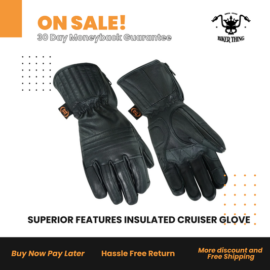 DS32 SUPERIOR FEATURES INSULATED CRUISER GLOVE