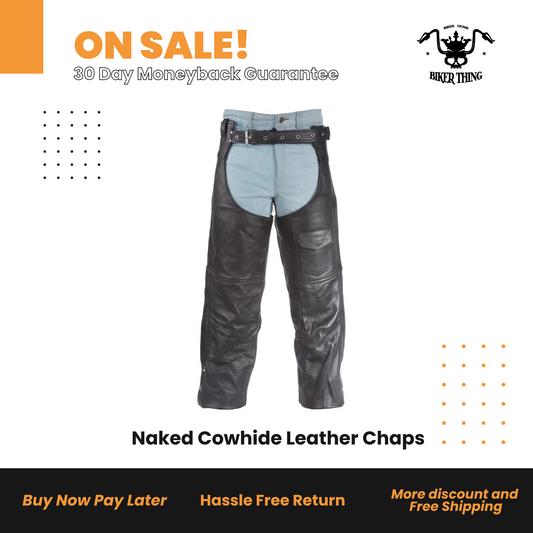 Naked Cowhide Leather Chaps
