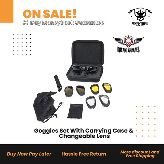 GG1500-SET Goggles Set With Carrying Case & Changeable Lens