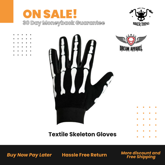 GL2045-11 Textile Skeleton Gloves