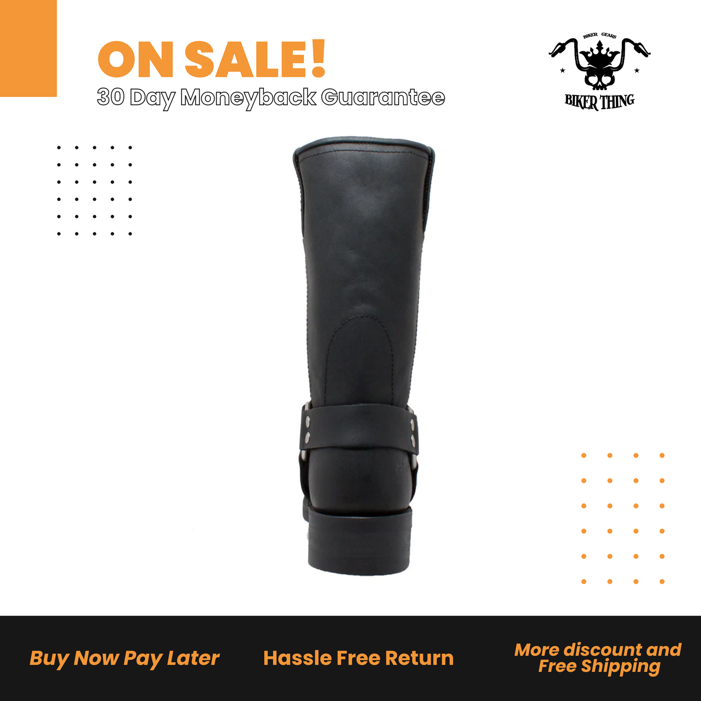 2442 WOMEN'S HARNESS BOOT-BLACK