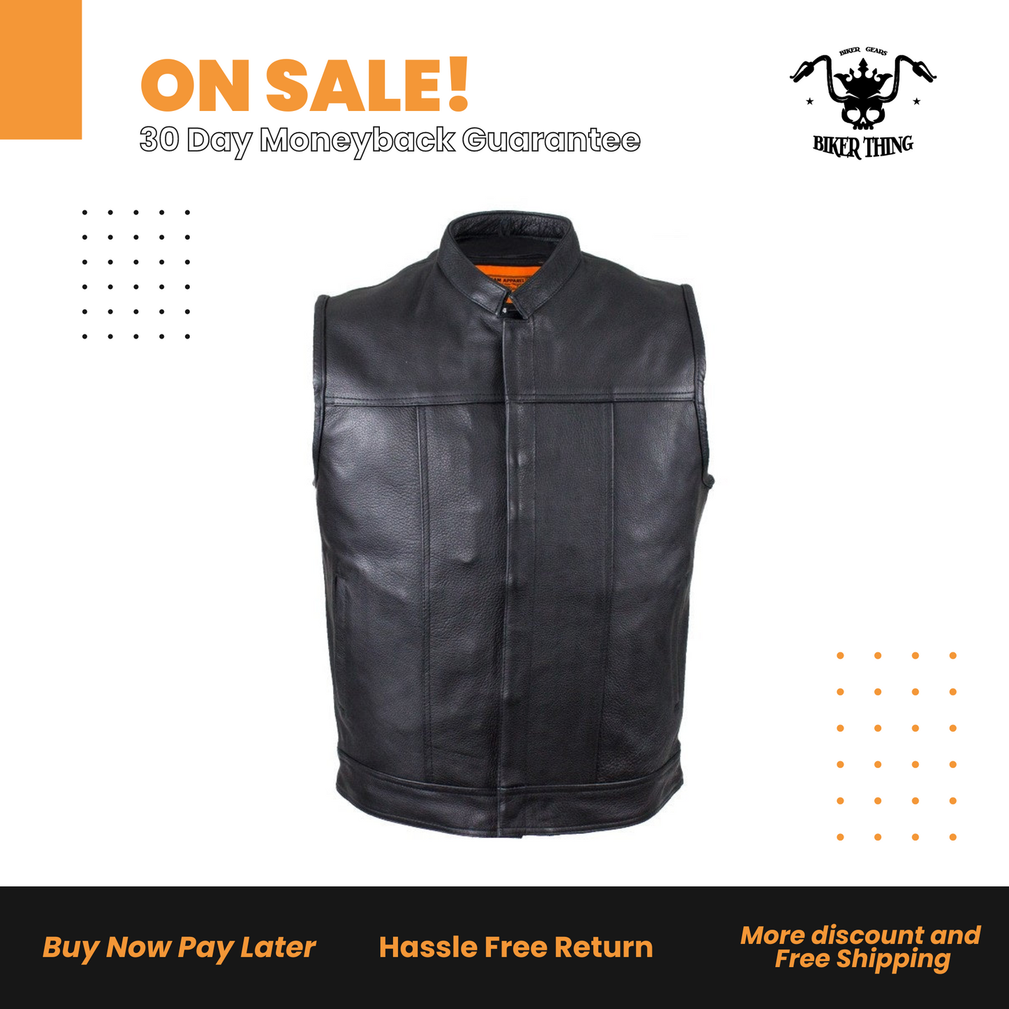 Men's Renegade Motorcycle Club Vest