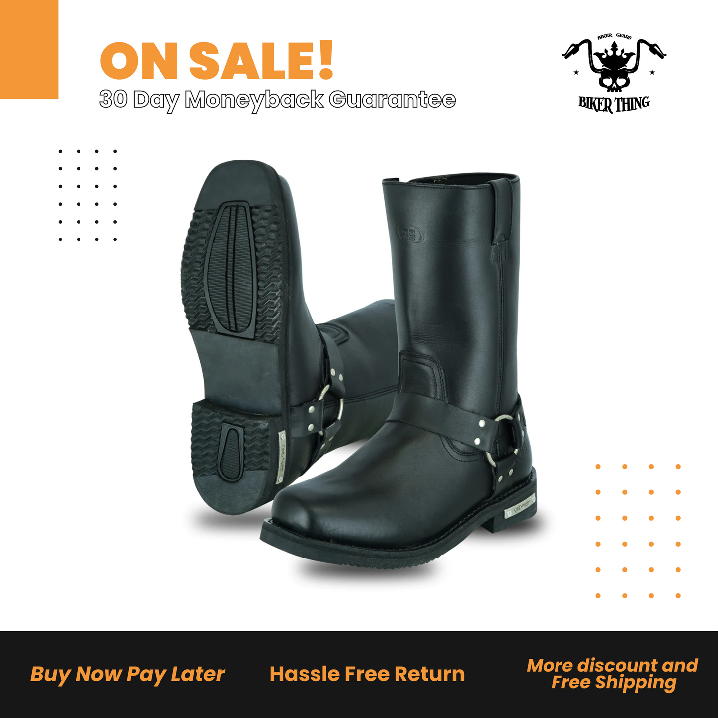 DS9739 MEN’S WATERPROOF HARNESS BOOTS