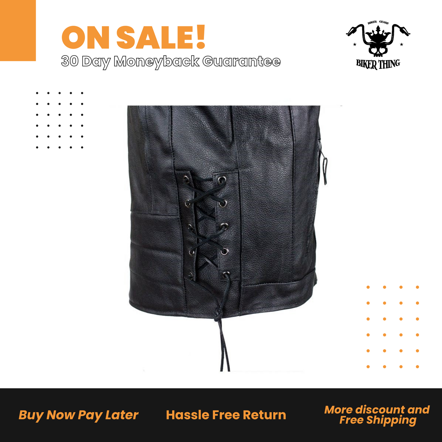 Mens Racer Jacket With Gun Pockets By Milwaukee Riders®