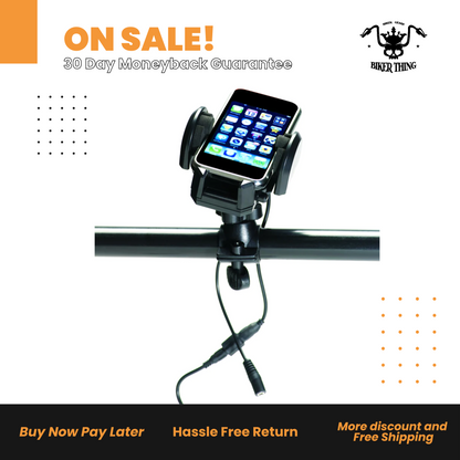 Plug & Go Handlebar Phone Holder and Charger