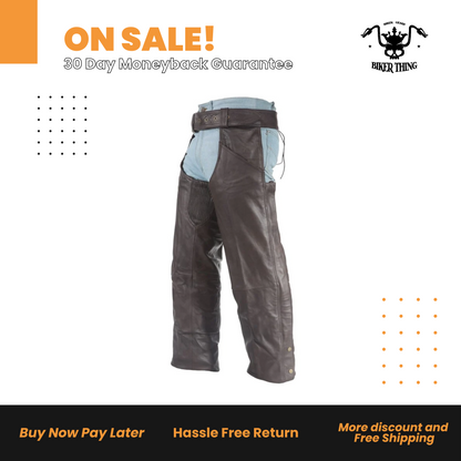 Brown Leather Chaps