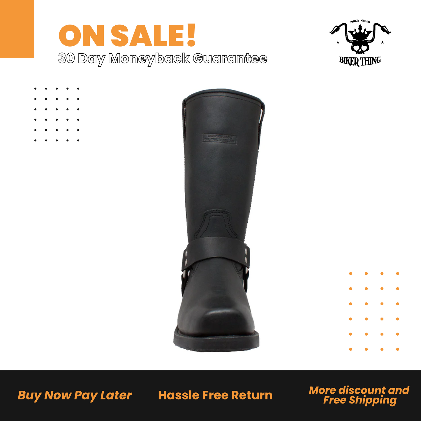 2442 WOMEN'S HARNESS BOOT-BLACK