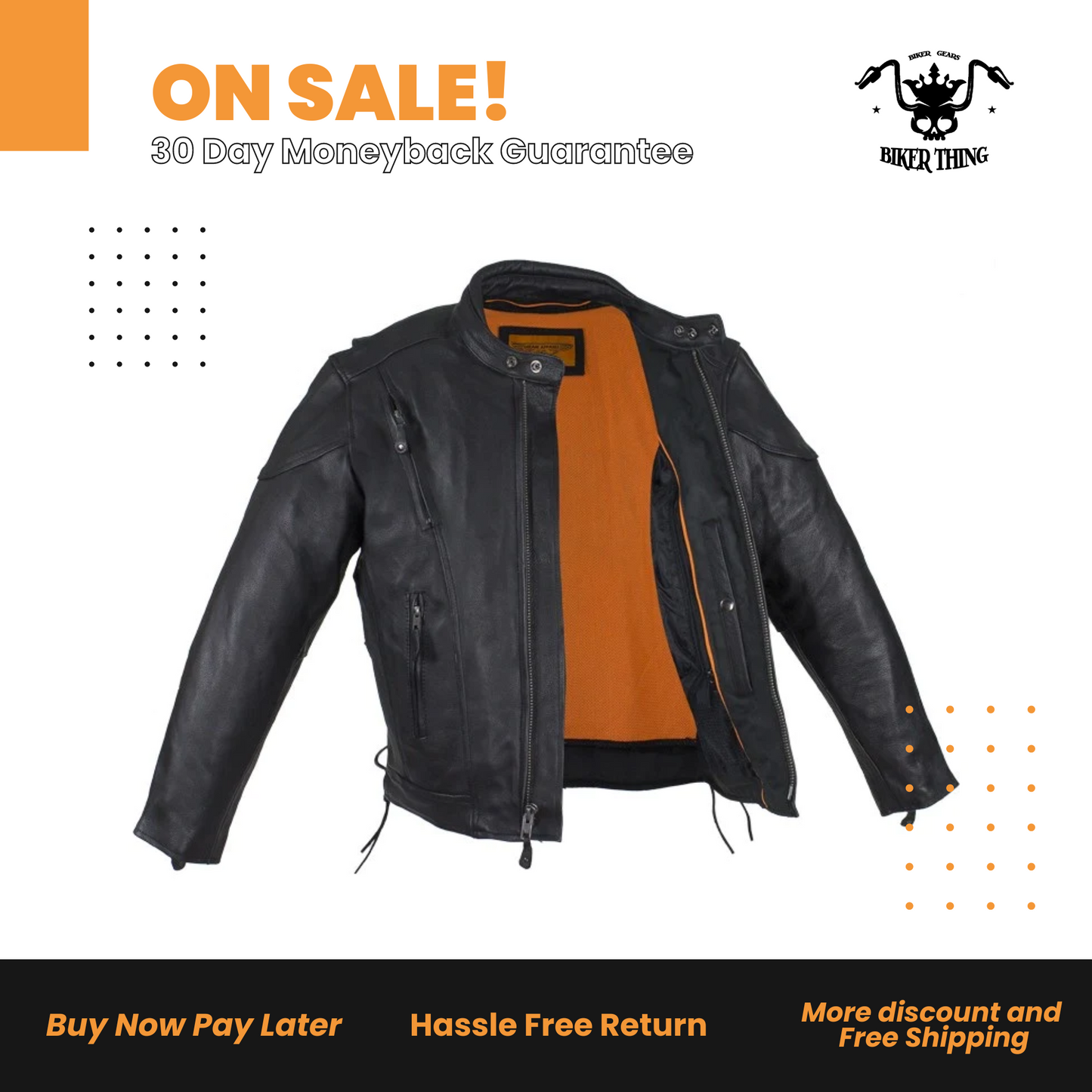 Mens Racer Jacket With Airvent