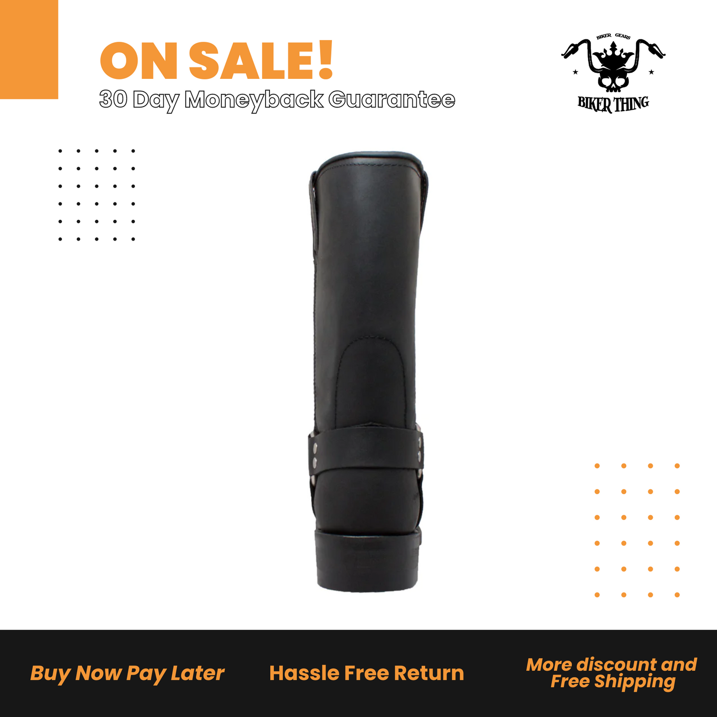 1442 MEN'S HARNESS BOOT-PU INSOLE