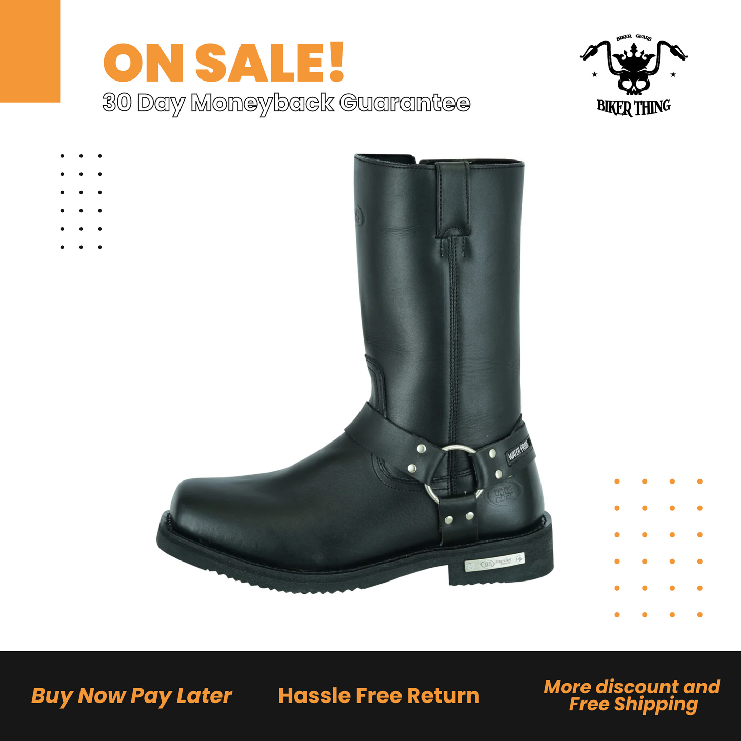 DS9739 MEN’S WATERPROOF HARNESS BOOTS