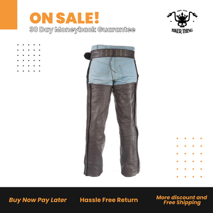 Brown Leather Chaps
