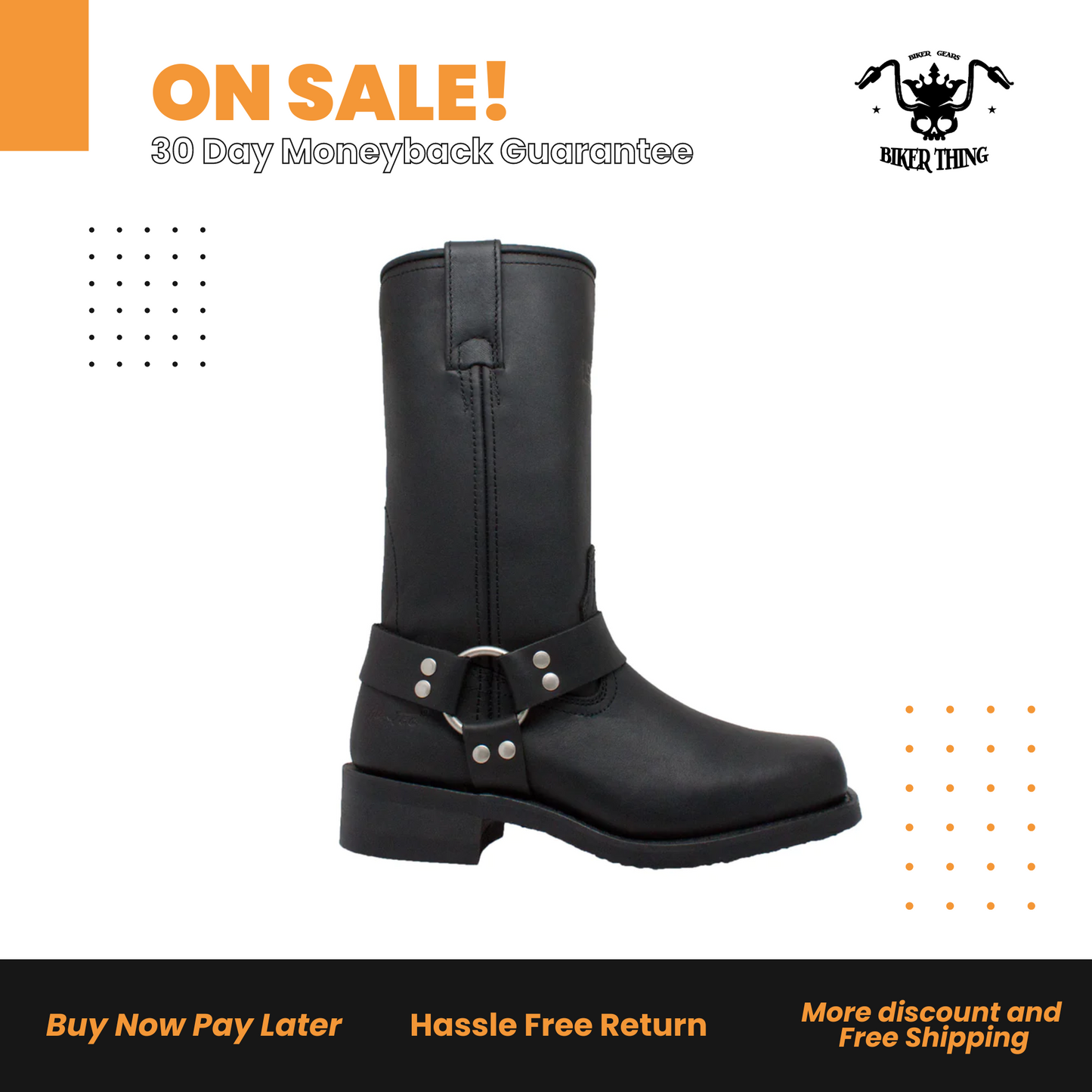 2442 WOMEN'S HARNESS BOOT-BLACK
