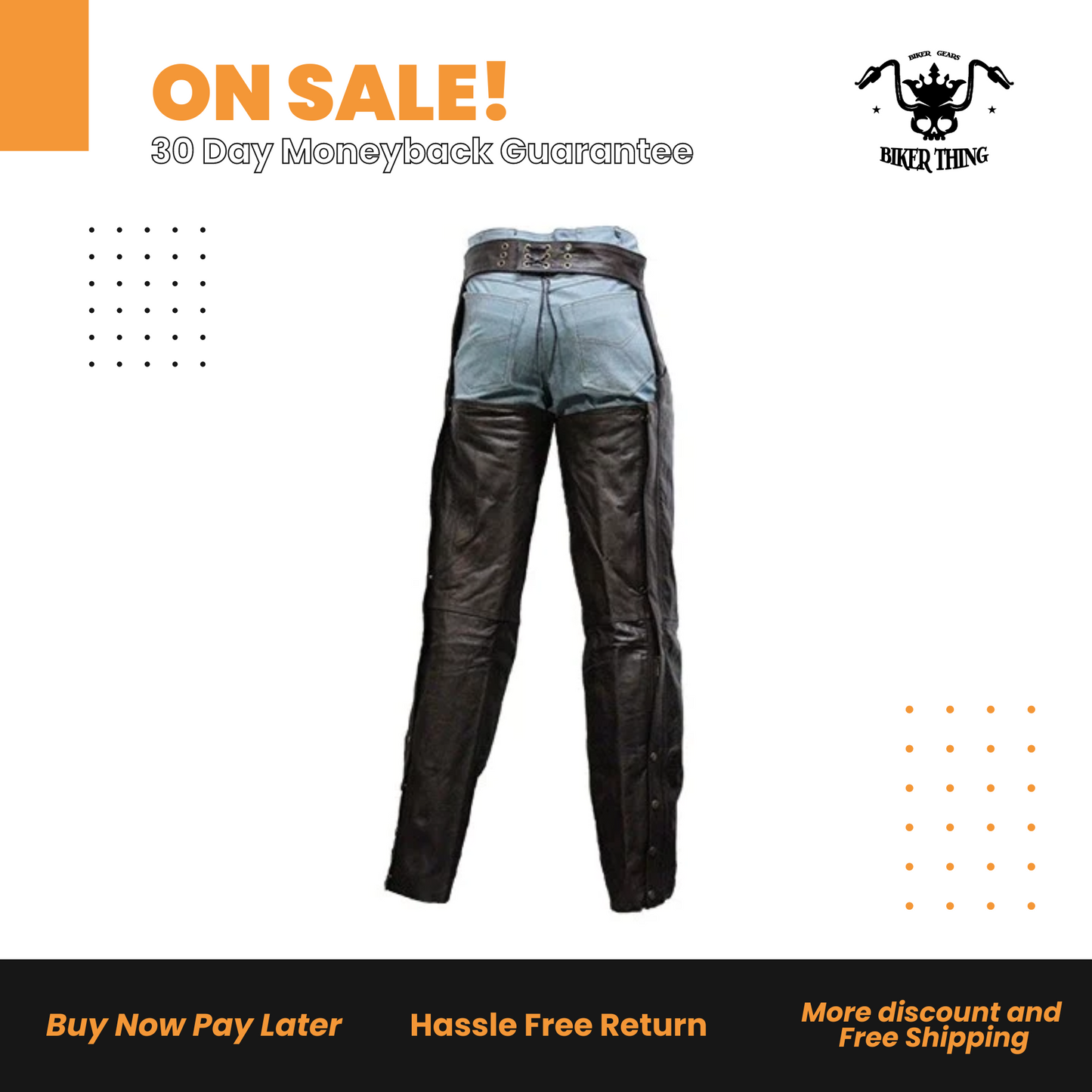 Brown Leather Chaps
