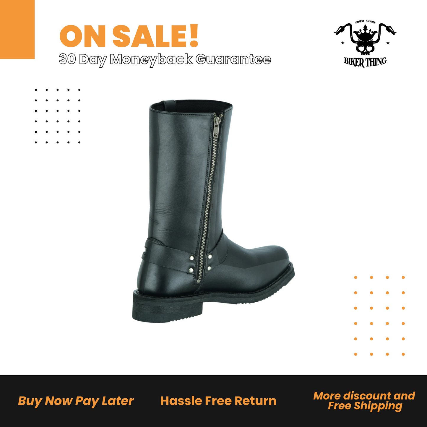 DS9739 MEN’S WATERPROOF HARNESS BOOTS