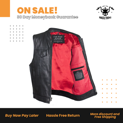 Men's Naked Red Inner Liner Riding Vest