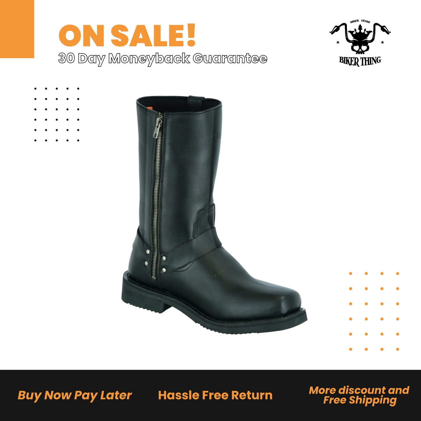 DS9739 MEN’S WATERPROOF HARNESS BOOTS