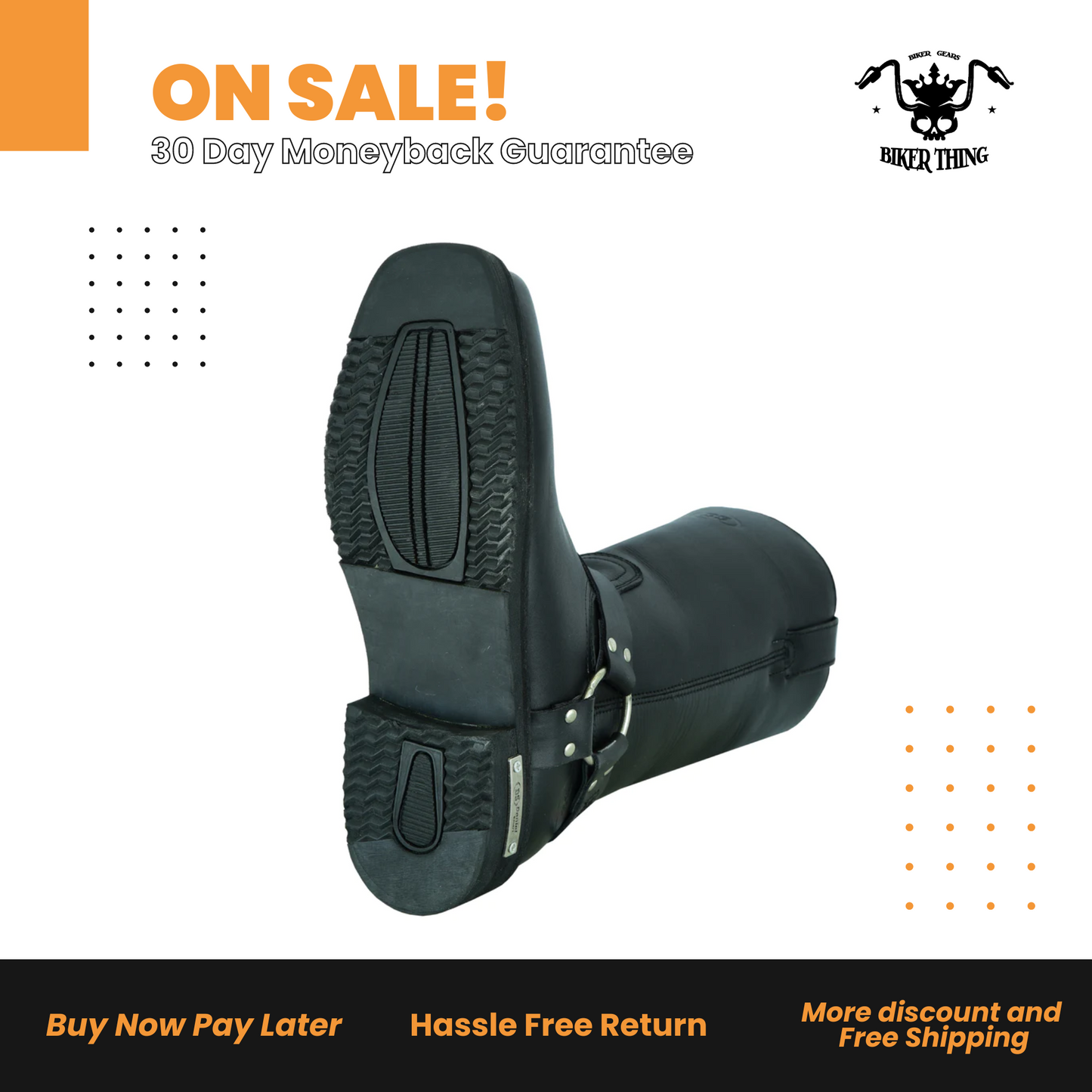 DS9739 MEN’S WATERPROOF HARNESS BOOTS