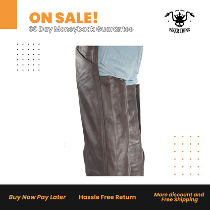 Brown Leather Chaps