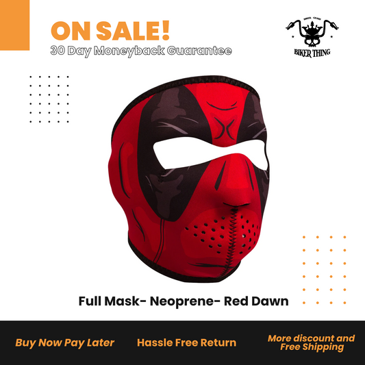 Full Mask- Neoprene- Red Dawn