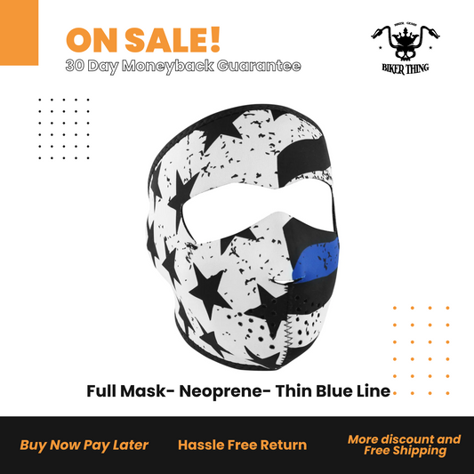 Full Mask- Neoprene- Thin Blue Line