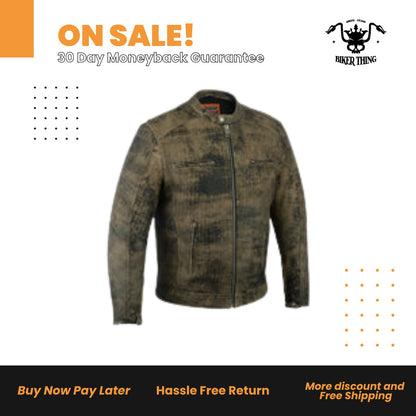 Men's Antique Brown Cruiser Jacket