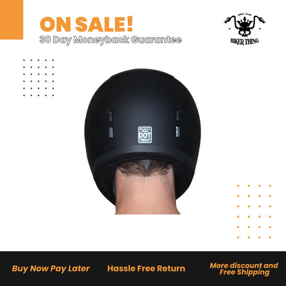 DAYTONA SHADOW - DULL BLACK FULL FACE HELMET