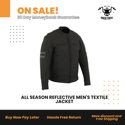 ALL SEASON REFLECTIVE MEN'S TEXTILE JACKET