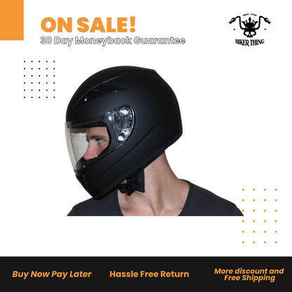 DAYTONA SHADOW - DULL BLACK FULL FACE HELMET