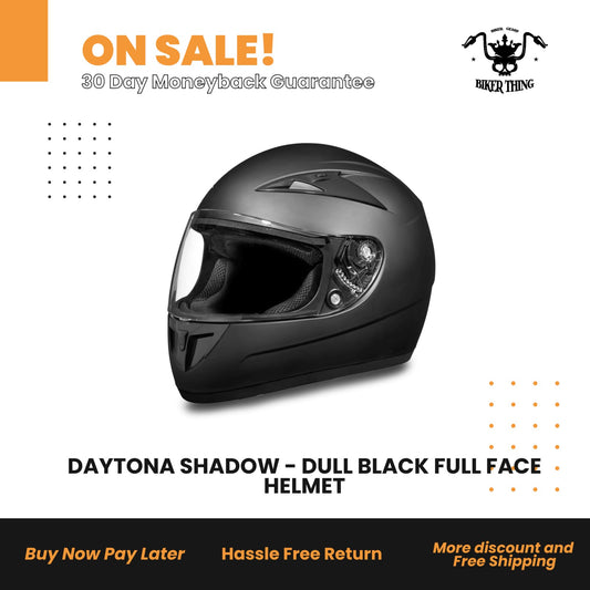 DAYTONA SHADOW - DULL BLACK FULL FACE HELMET