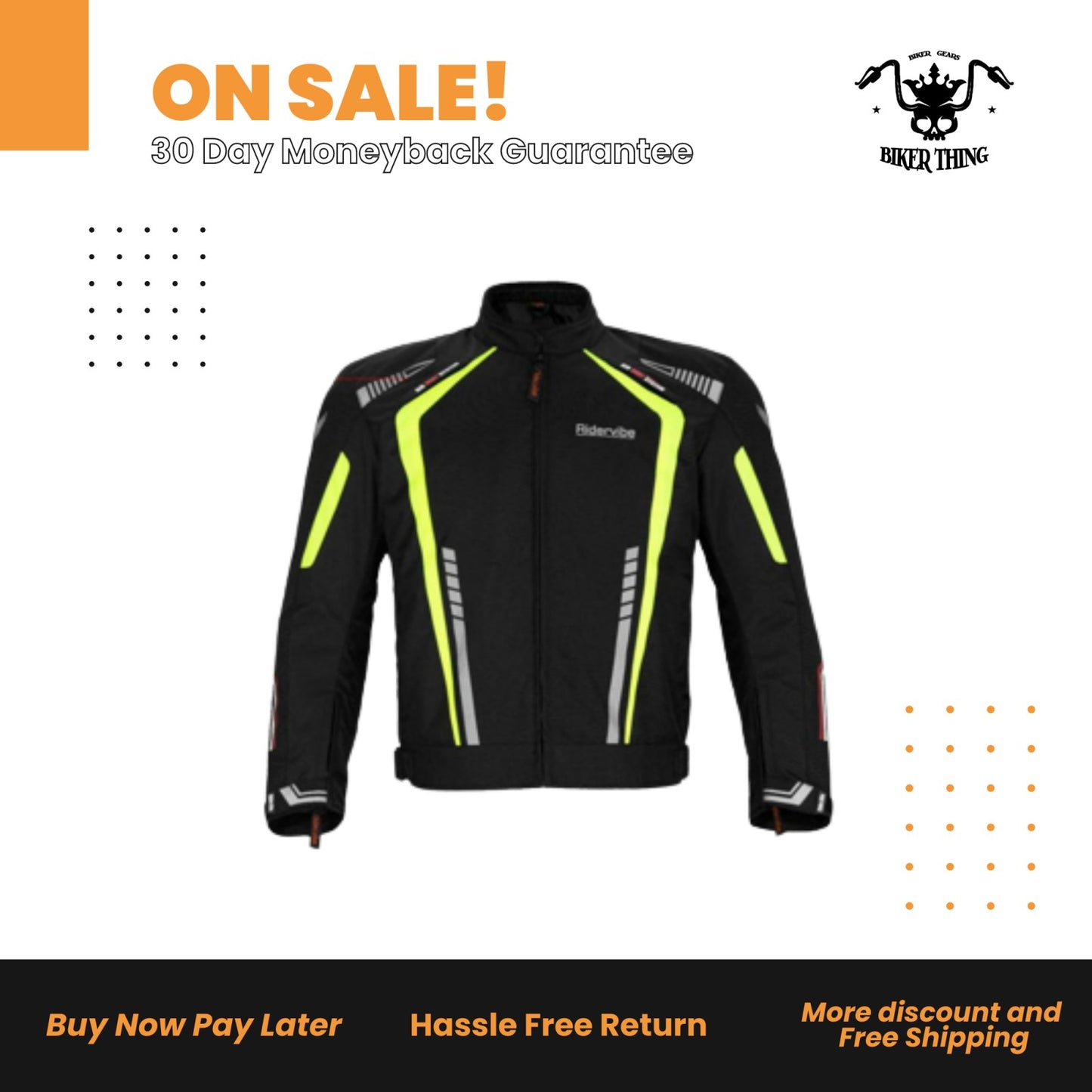 NEON Men's Nylon & Mesh MC Jacket