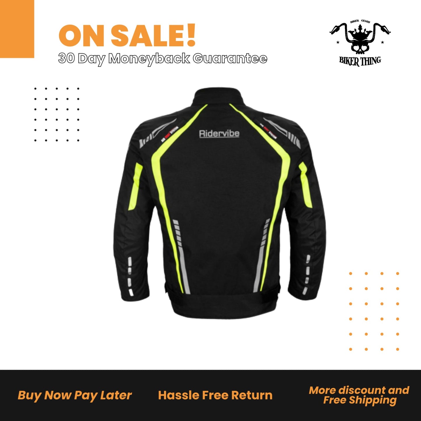 NEON Men's Nylon & Mesh MC Jacket