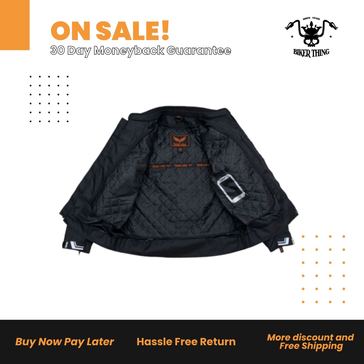 NEON Men's Nylon & Mesh MC Jacket
