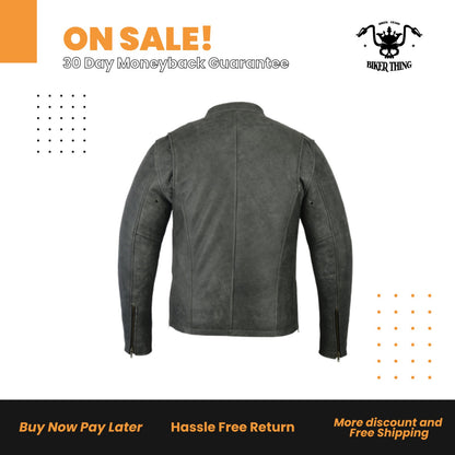 MEN'S SPORTY CRUISER JACKET (GRAY)