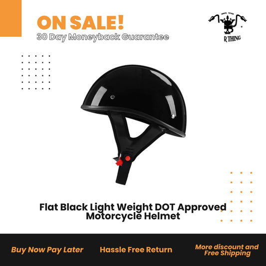 ULC-FX1Flat Black Light Weight DOT Approved Motorcycle Helmet