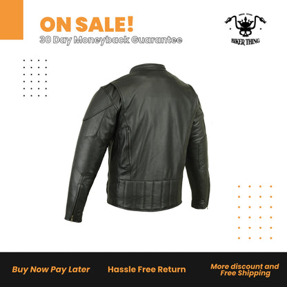Men's Vented M/C Jacket w/ Plain Sides