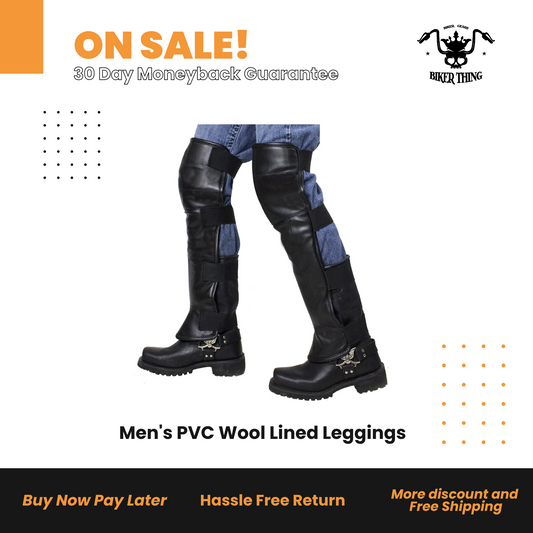 Men's PVC Wool Lined Leggings