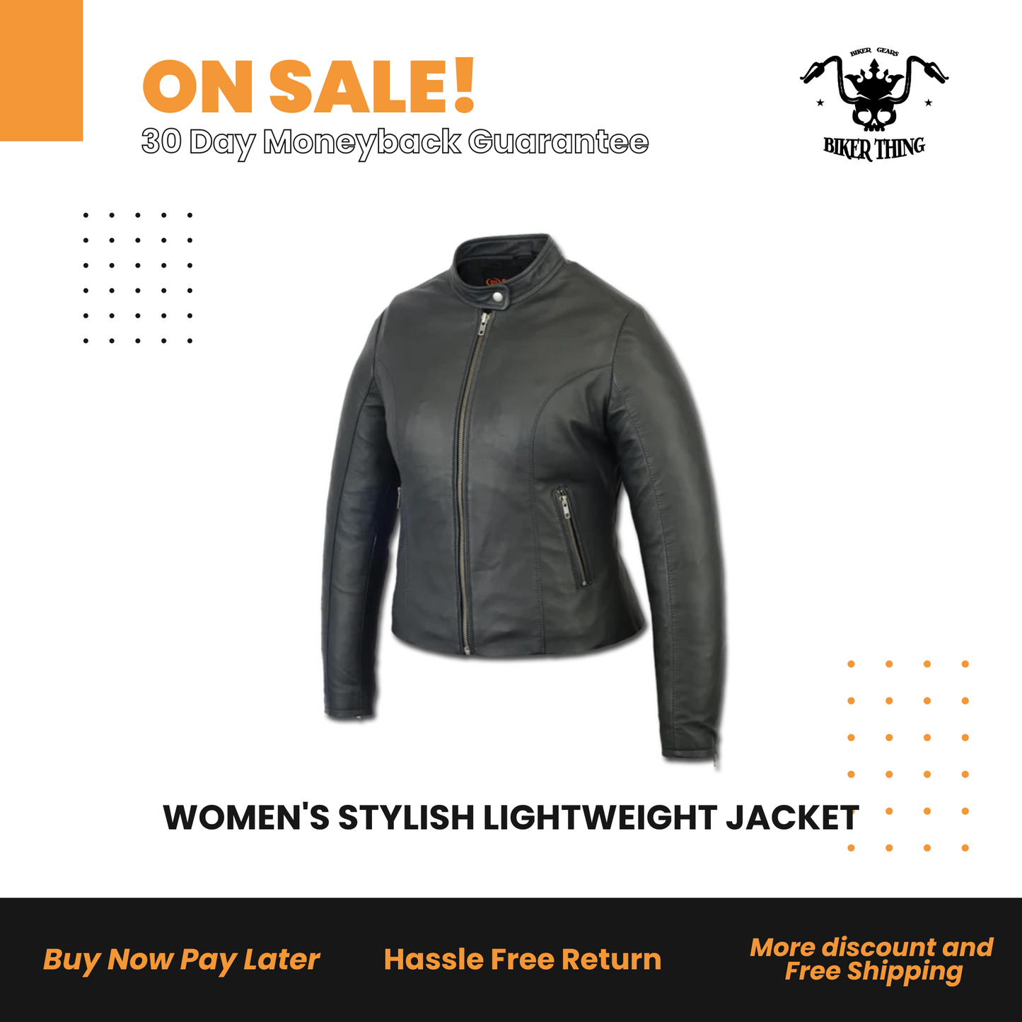 DS843 WOMEN'S STYLISH LIGHTWEIGHT JACKET