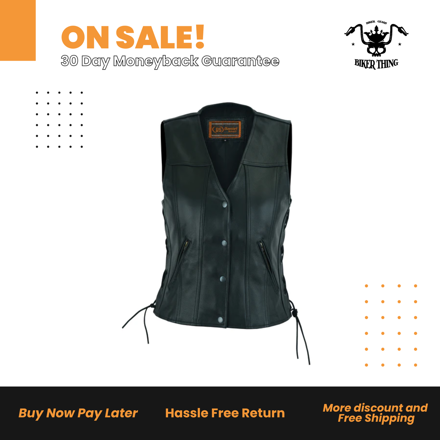 DS205 WOMEN'S SINGLE BACK PANEL CONCEALED CARRY VEST