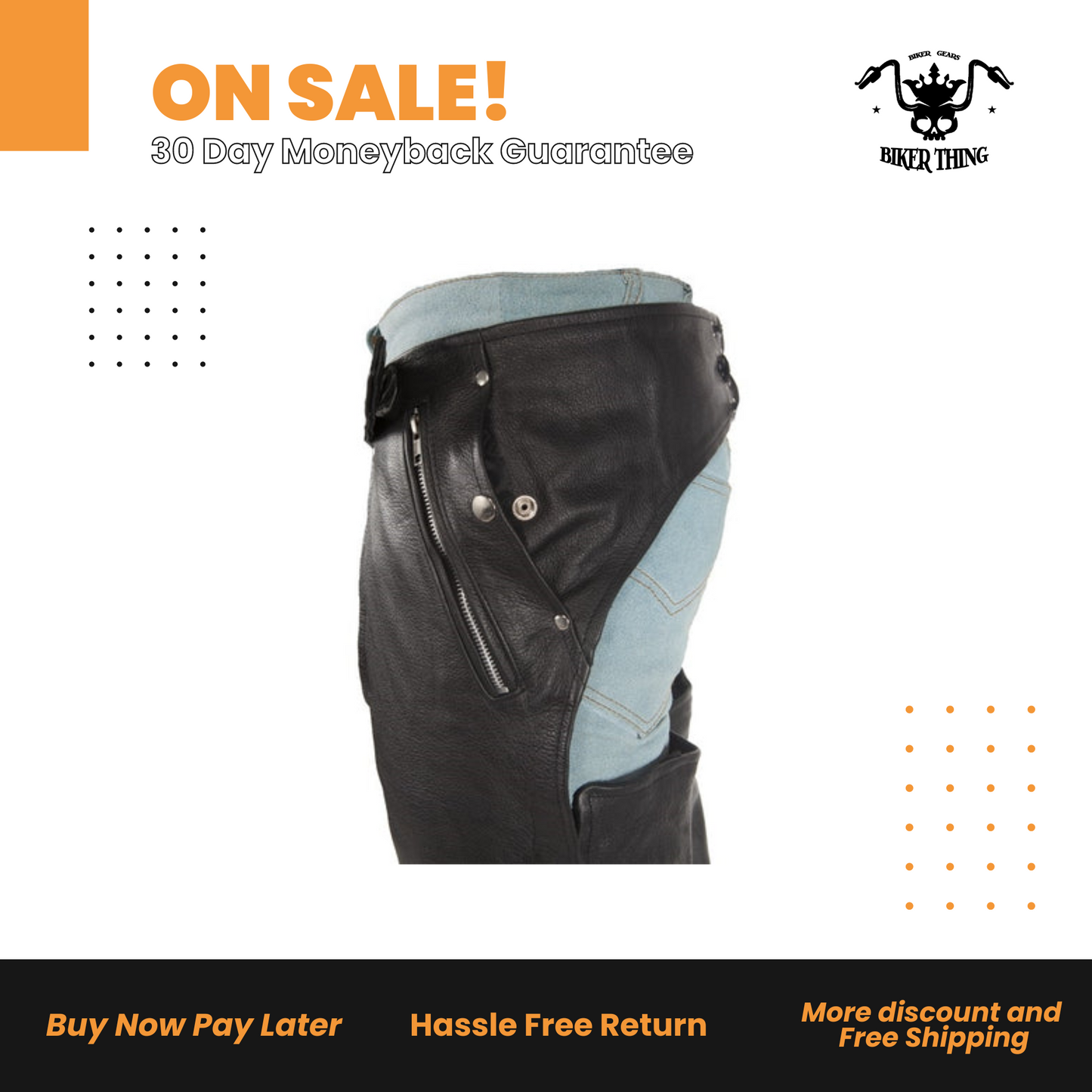 Chaps With Removable Liner