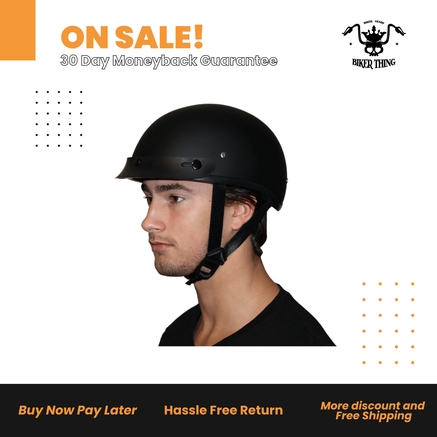 D.O.T. DAYTONA SKULL CAP - W/ USA