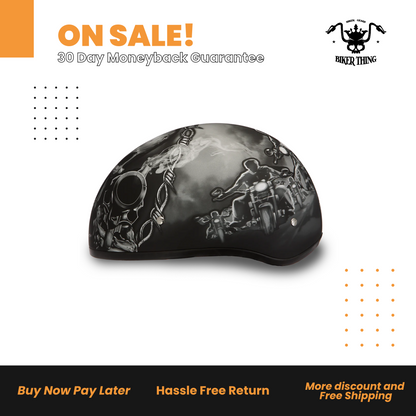 D.O.T. DAYTONA SKULL CAP - W/ GUNS