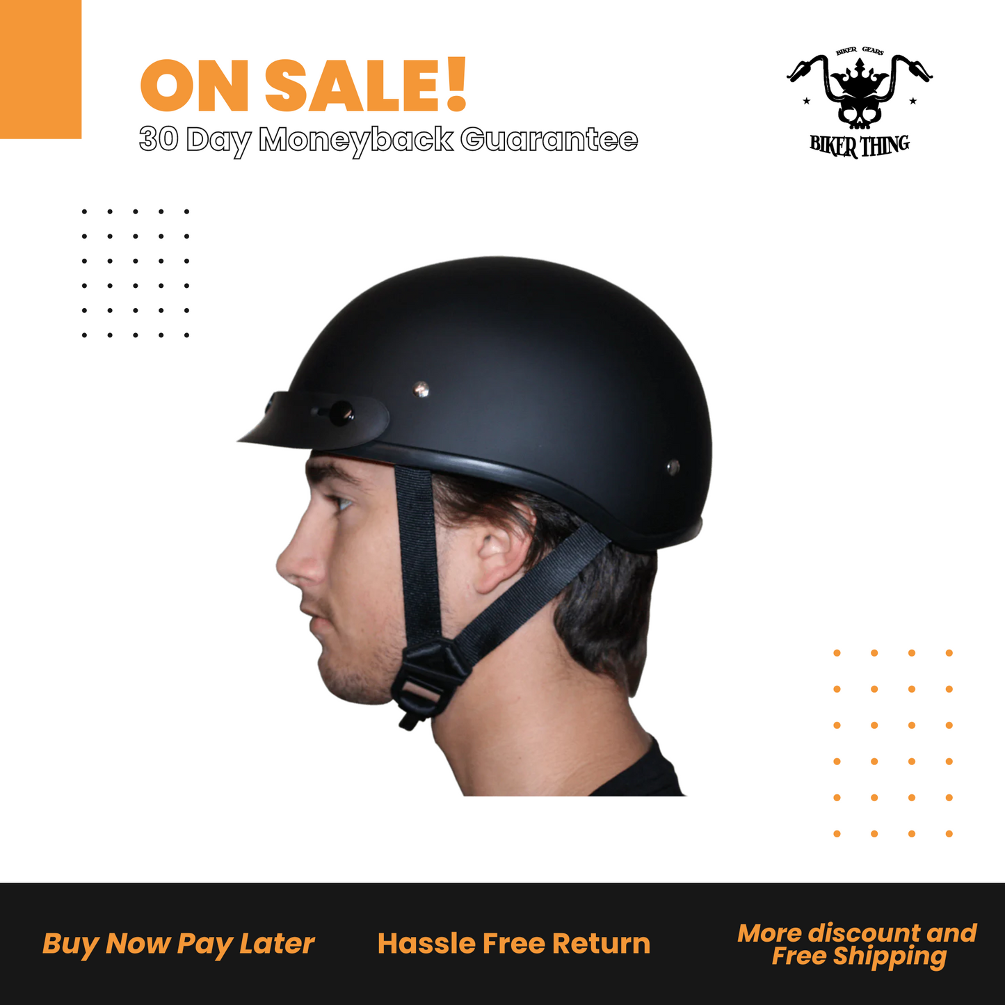 D.O.T. DAYTONA SKULL CAP - W/ USA